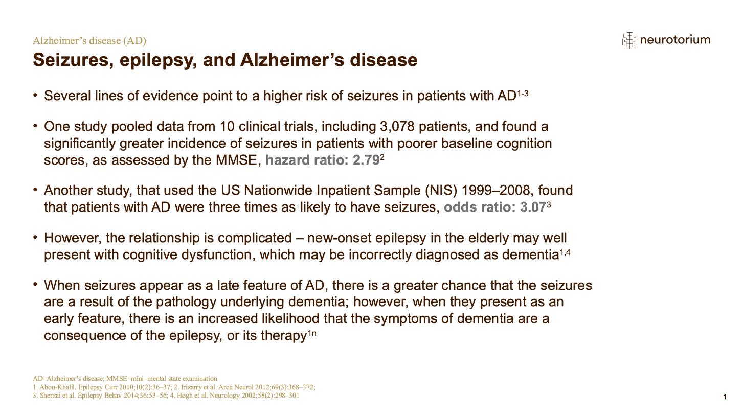 Alzheimers Disease – Comorbidity – slide 24